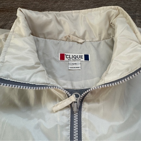 Clique Vintage Lightweight Jacket Off white Size Large - Picture 4 of 13